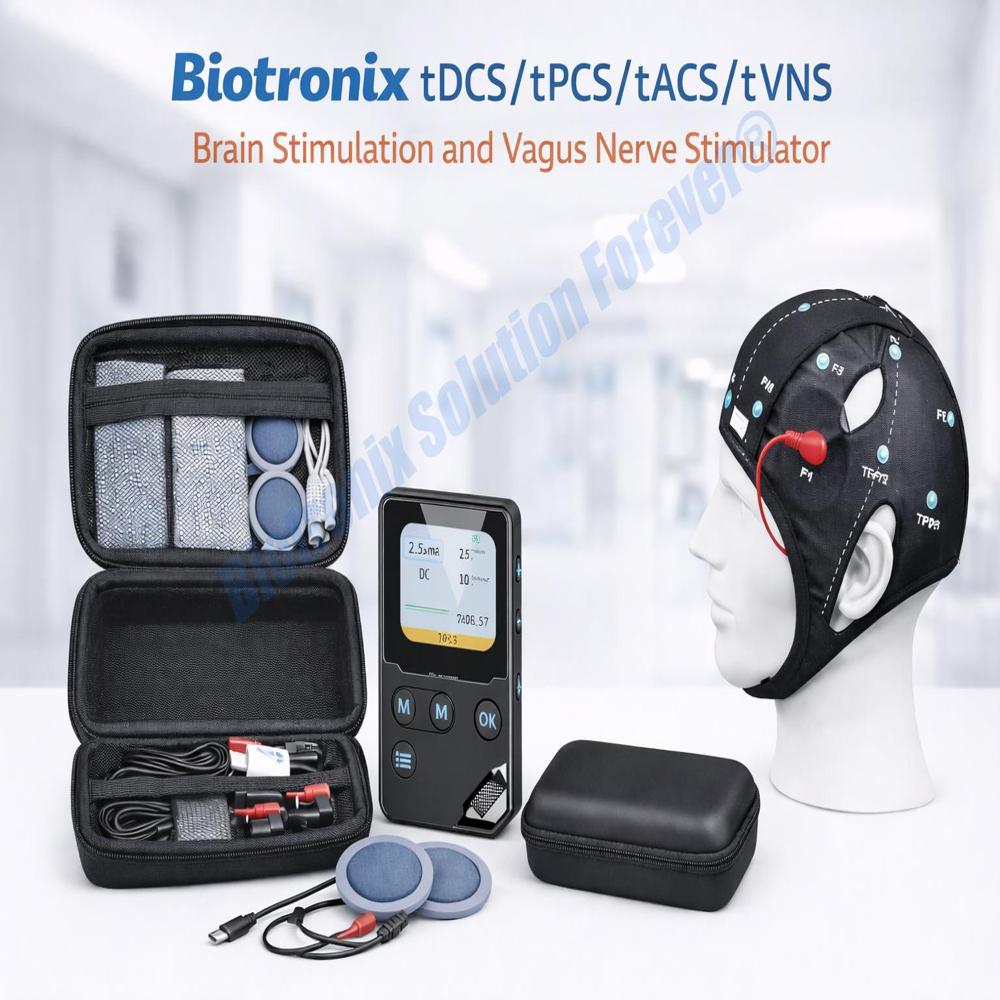 Professional Brain Stimulation Therapy Device with tDCS, tPCS, tACS and tVNS