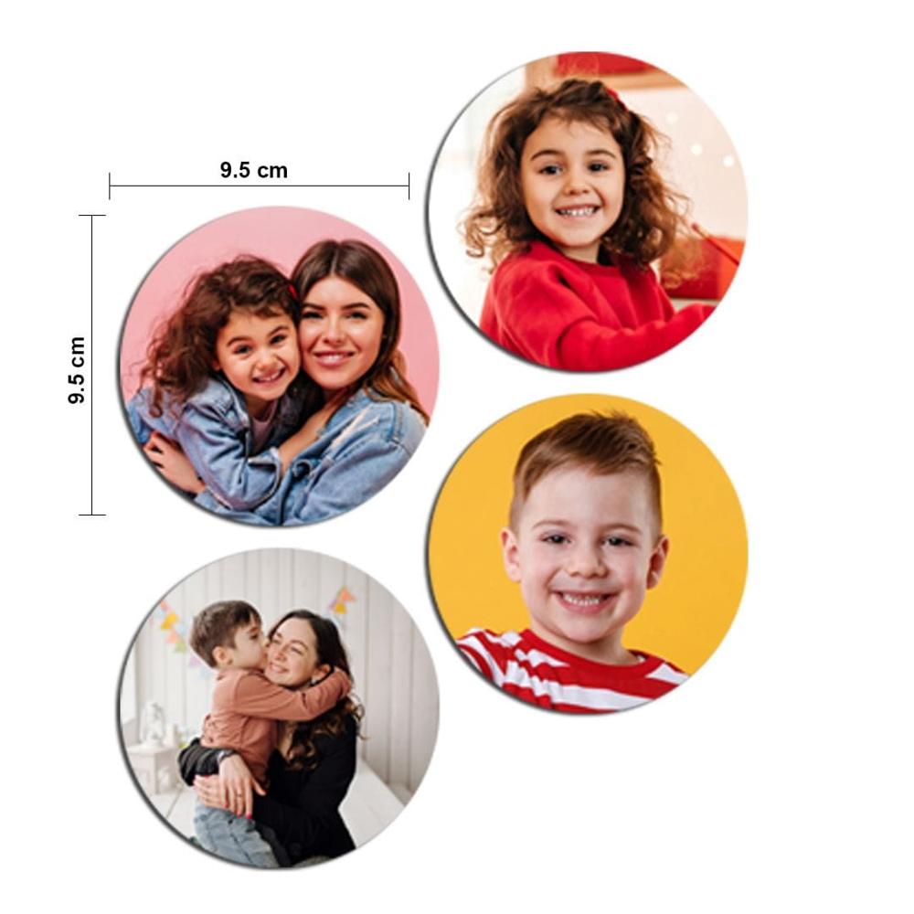 Circular Fridge Magnet - Color: Multicolor