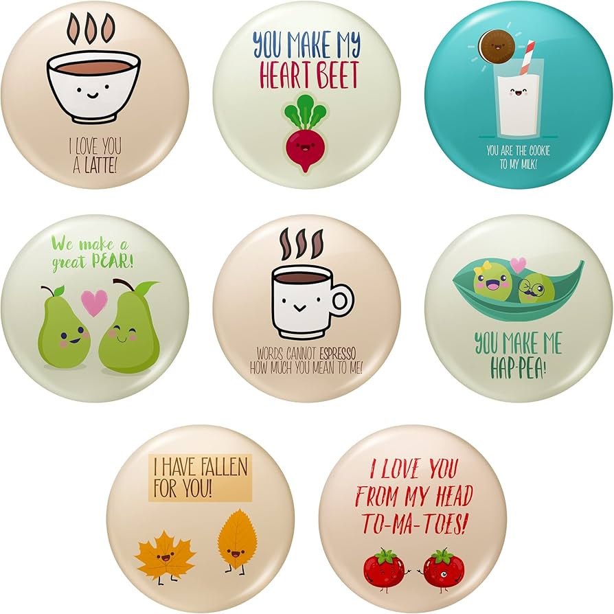 Circular Fridge Magnet - Color: Multicolor