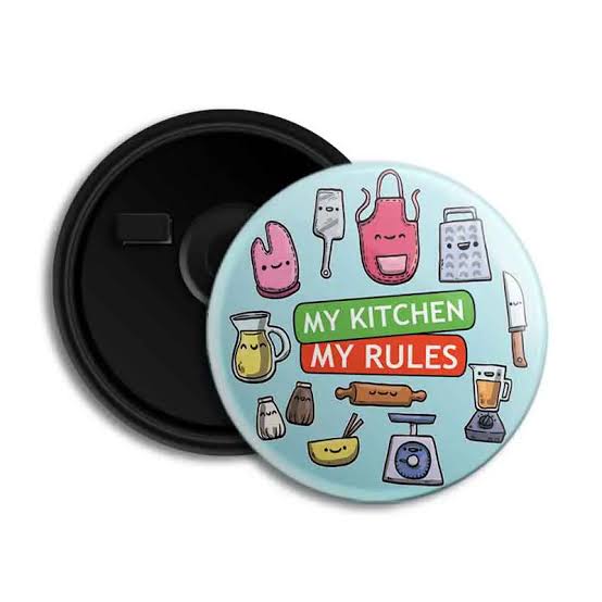 Circular Fridge Magnet - Color: Multicolor