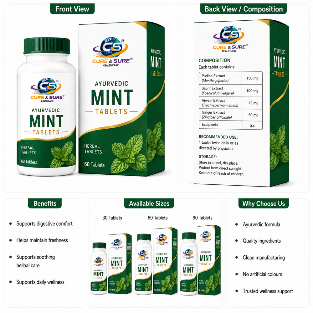 Ayurvedic Mint Tablet Third Party  Manufacturing  