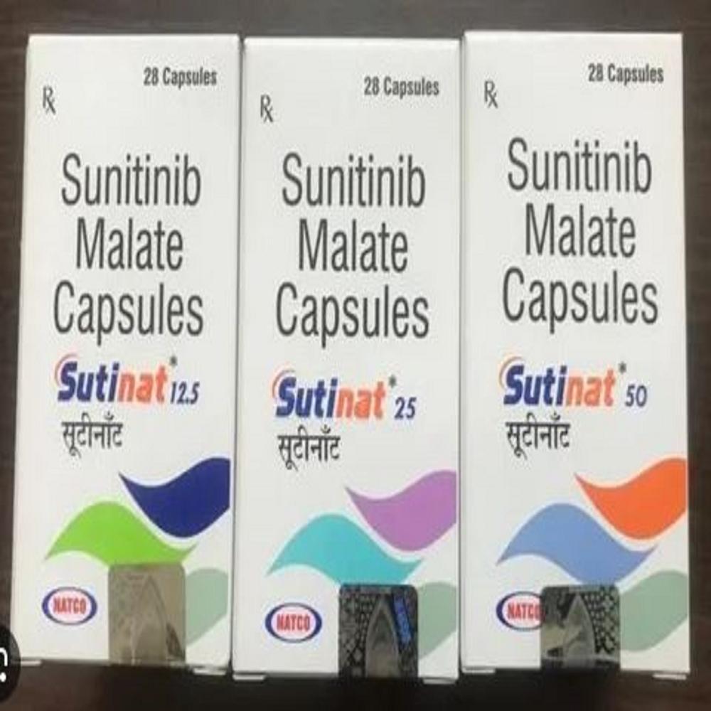 Sutinat Sunitinib 50mg Capsule, Cancer Treatment Medicine