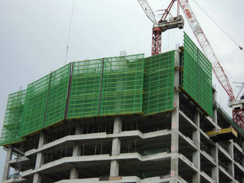 Building Construction Safety Screen - Color: Yellow