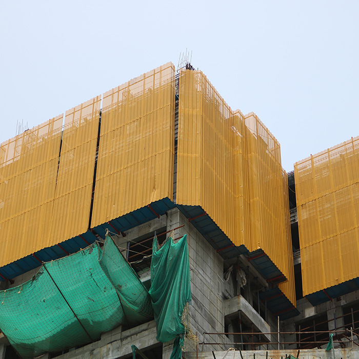 Building Construction Safety Screen - Color: Yellow