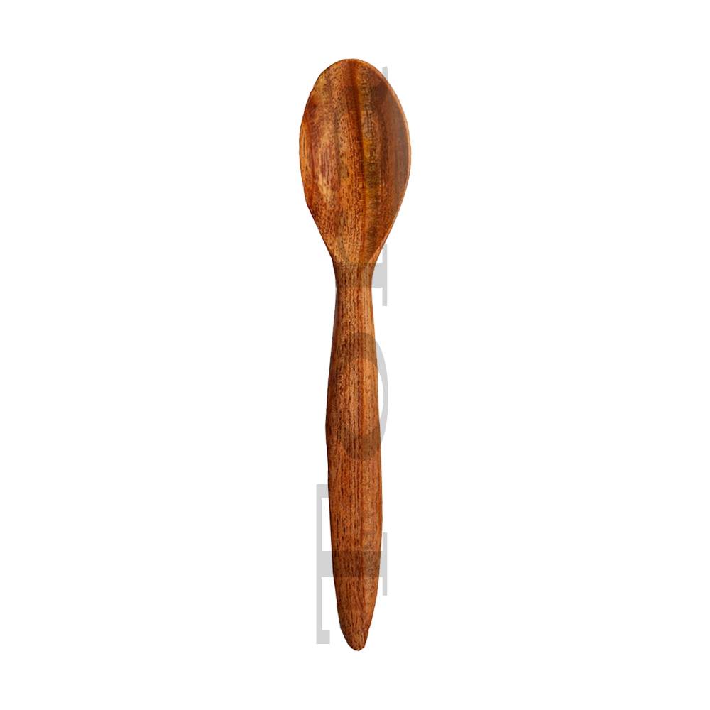 Tora Neem Wood Dinner Spoon Handmade (tcnc9512) - Neem Wood, Standard Size, Brown | Antibacterial, Polished Finish, Eco-friendly, Ergonomic Handle