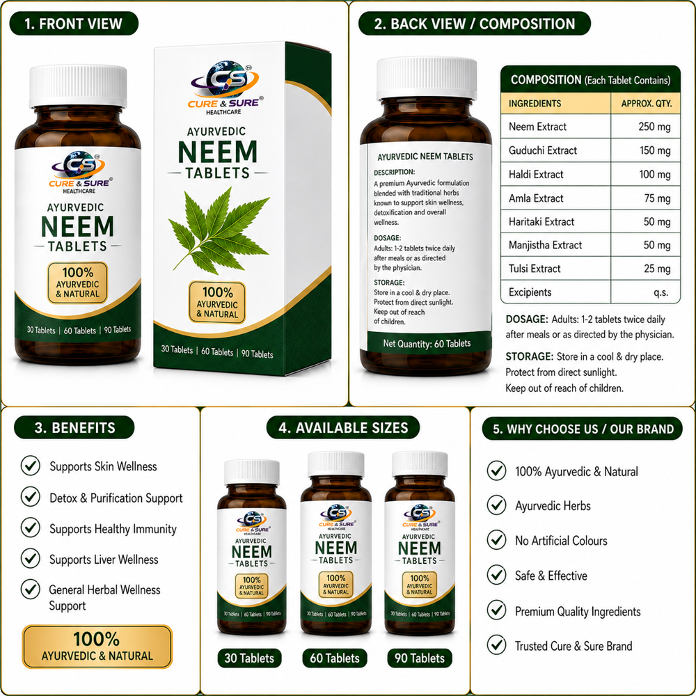 Ayurvedic Neem Tablets Third Party Manufacturing 