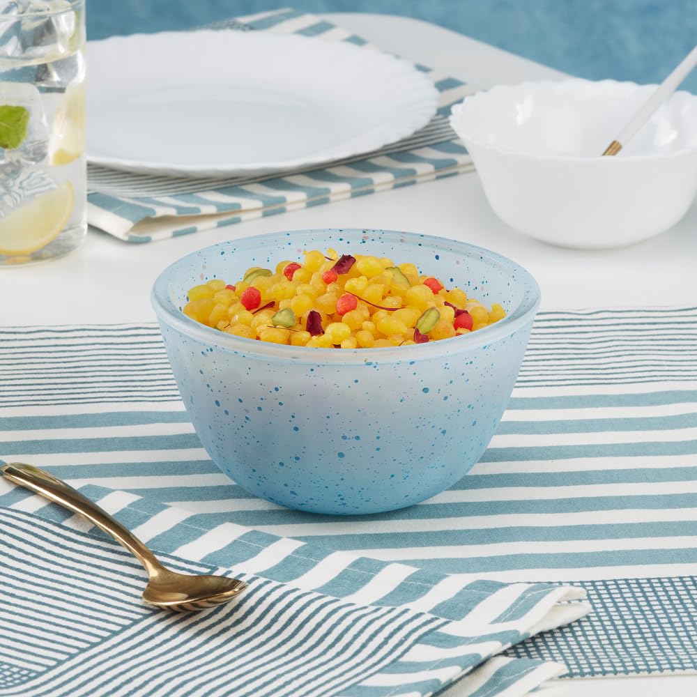 Borosil 500ml Serving & Mixing Bowl | Made in India Borosilicate Glass Bowl for Kitchen & Dinning | Bowl for Mixing Dough, Salad, Batter | Microwave & Dishwasher Safe  BGFGBBWL0099