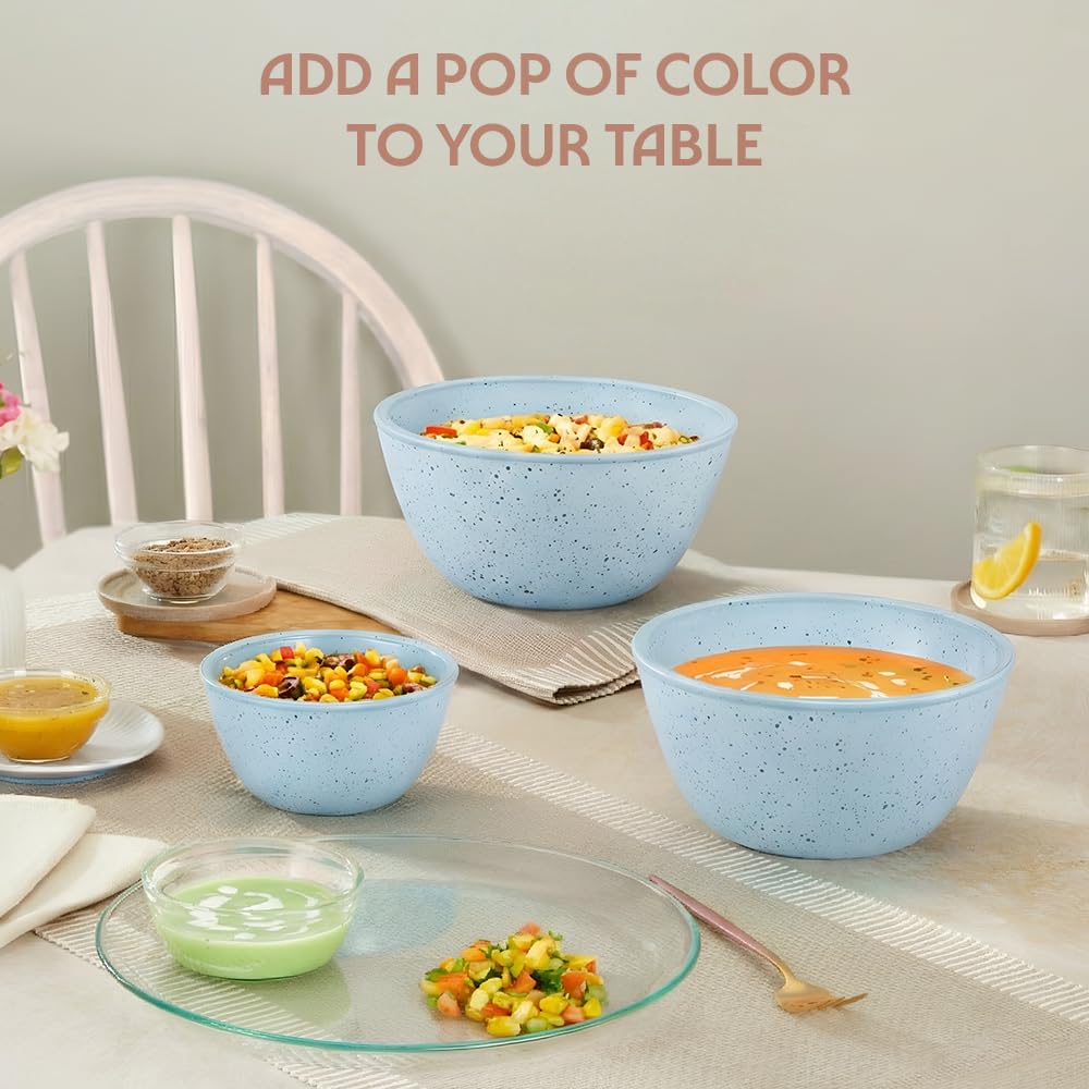 Borosil 500ml Serving & Mixing Bowl | Made in India Borosilicate Glass Bowl for Kitchen & Dinning | Bowl for Mixing Dough, Salad, Batter | Microwave & Dishwasher Safe  BGFGBBWL0099