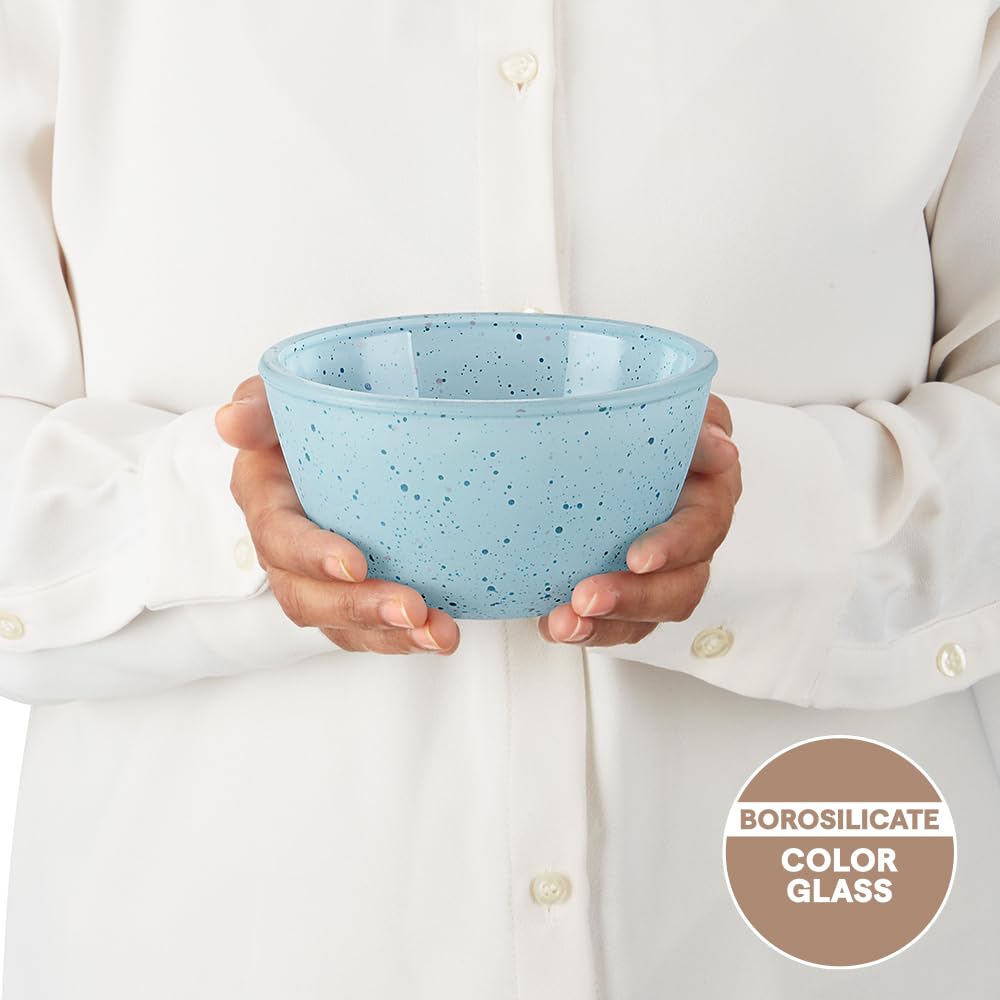 Borosil 500ml Serving & Mixing Bowl | Made in India Borosilicate Glass Bowl for Kitchen & Dinning | Bowl for Mixing Dough, Salad, Batter | Microwave & Dishwasher Safe  BGFGBBWL0099