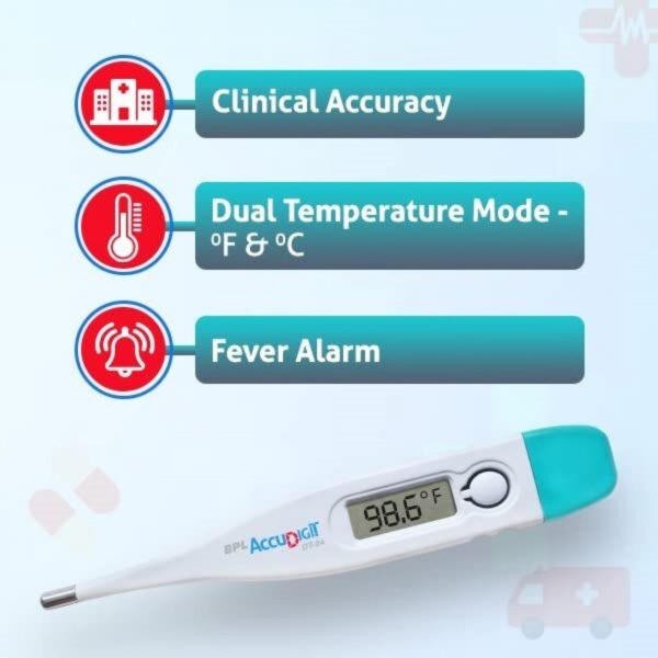 BPL Medical Technologies Accudigit DT-04 Mercury-Free Digital Thermometer