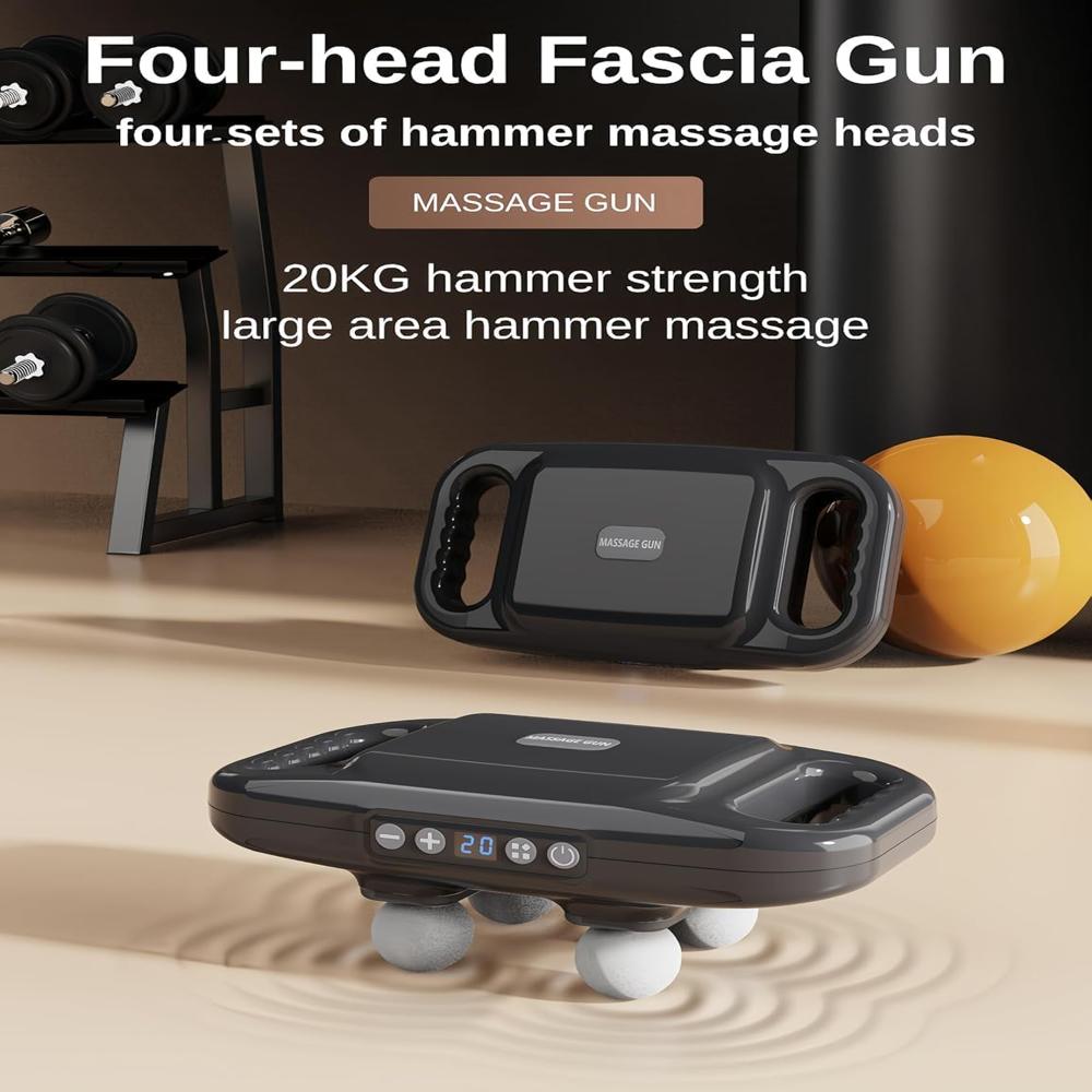 4-Head Manual Back Massager for Muscle Pain Relief & Relaxation