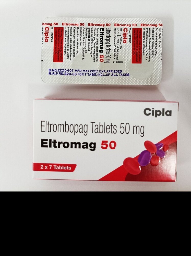 Eltromag Eltrombopag 50mg Tablet, Thrombocytopenia (Low Platelet Count) Treatment Medicine