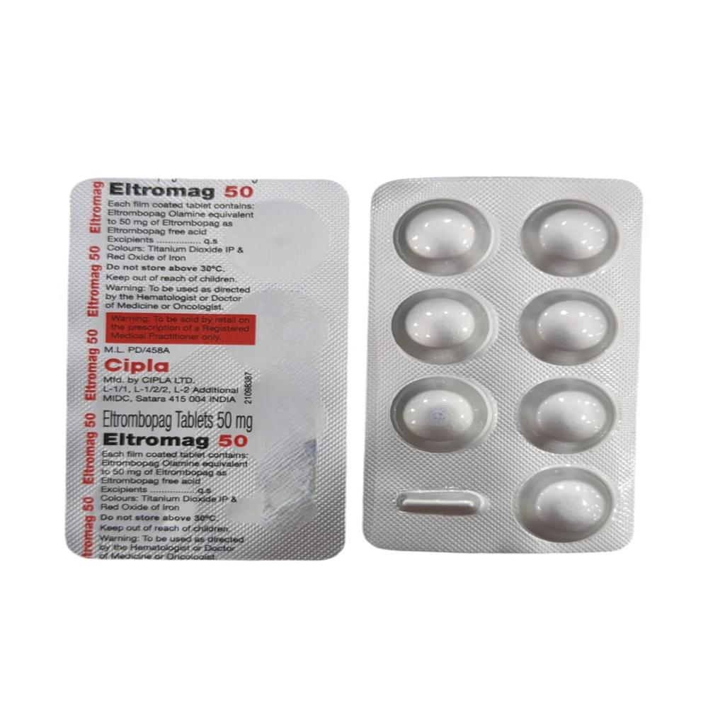 Eltromag Eltrombopag 50mg Tablet, Thrombocytopenia (Low Platelet Count) Treatment Medicine