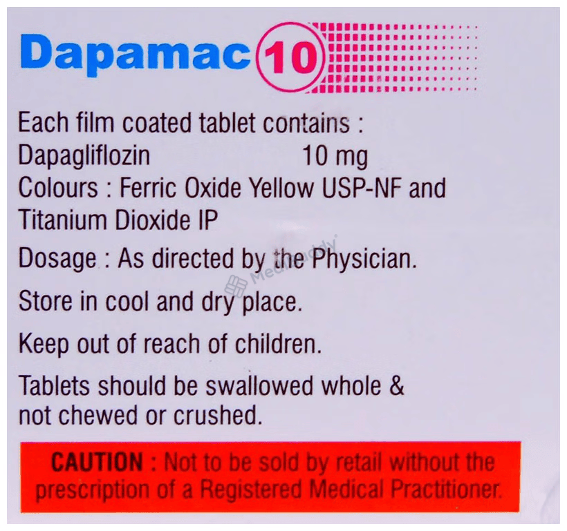 Dapagliflozin Tablet 10 Mg
