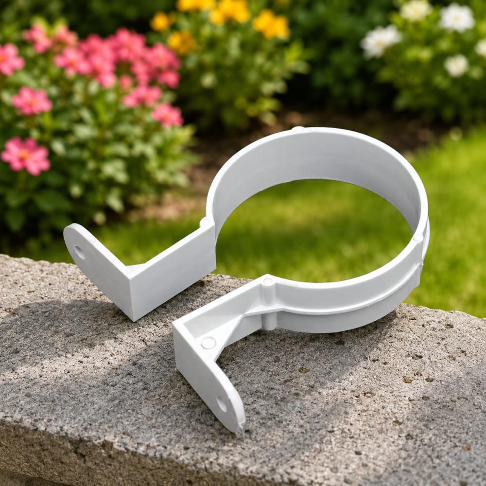 White Pipe Clip