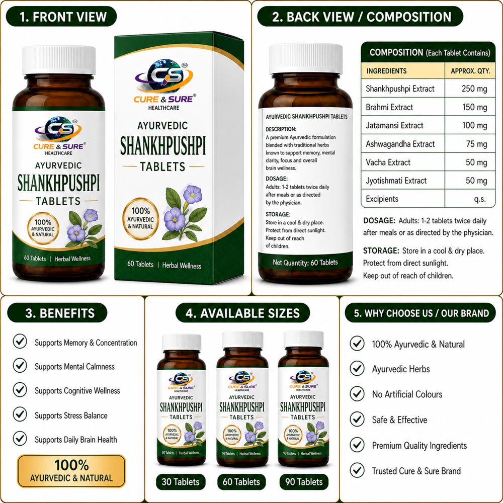 Ayurvedic Shankhpushpi Tablet Third Party Manufacturing