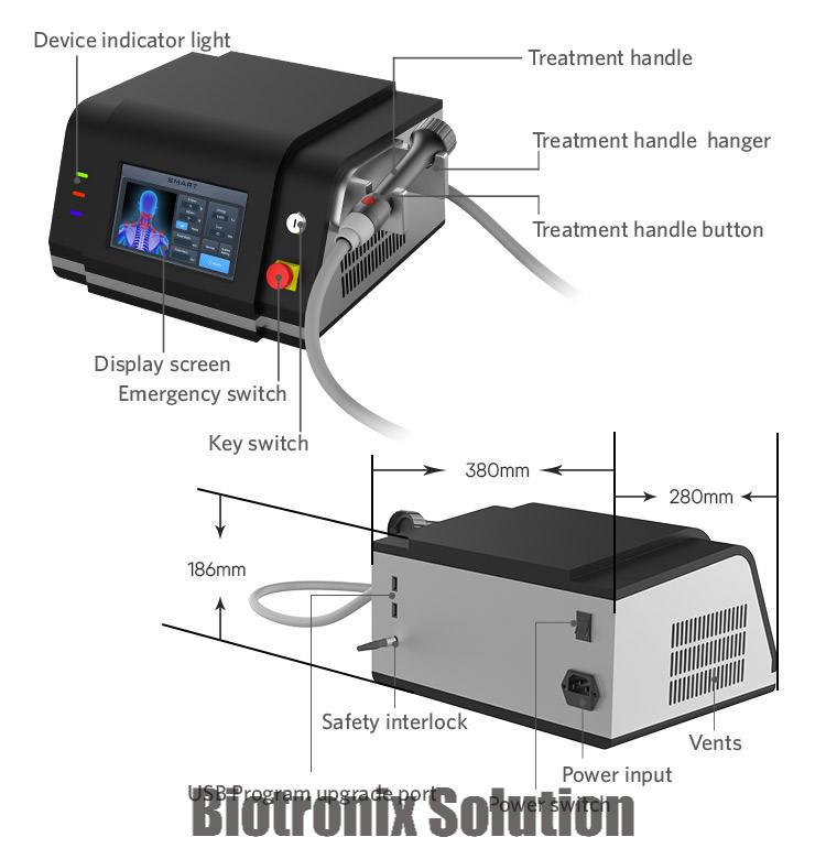 Advanced Black Class IV Laser Equipment for Physiotherapy Professionals