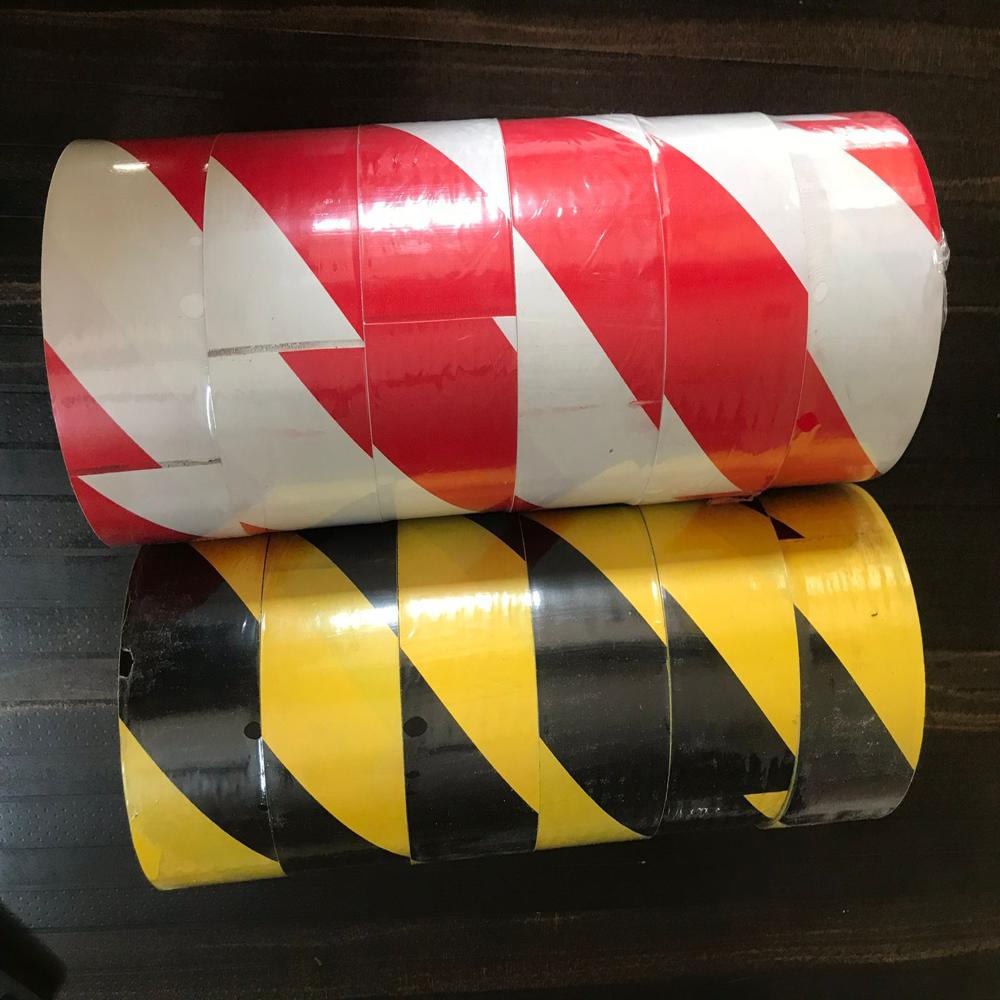 Floor Marking Tape - Durable Safety Tape , Yellow And Black Color With Warranty
