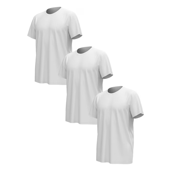 M11663 | Wrangler Mens Stretch Crew Neck T-Shirt 3 Pack