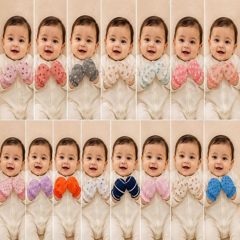 new born baby hand mittens