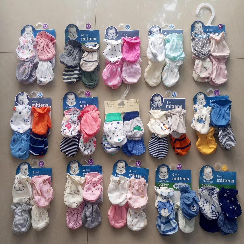 new born baby hand mittens