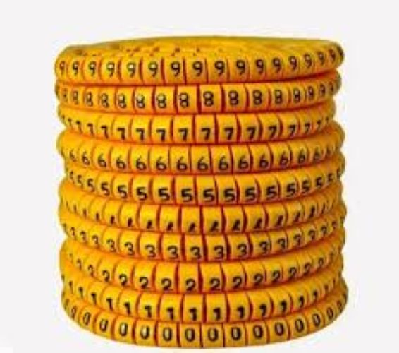 Pre printed Cable Marking Ferrule , PVC