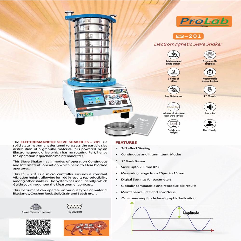 ELECTROMAGNETIC SIEVE SHAKER