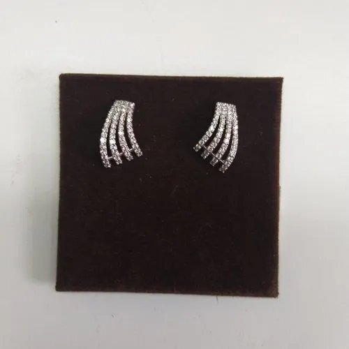 Ladies Diamond Earring - Color: White