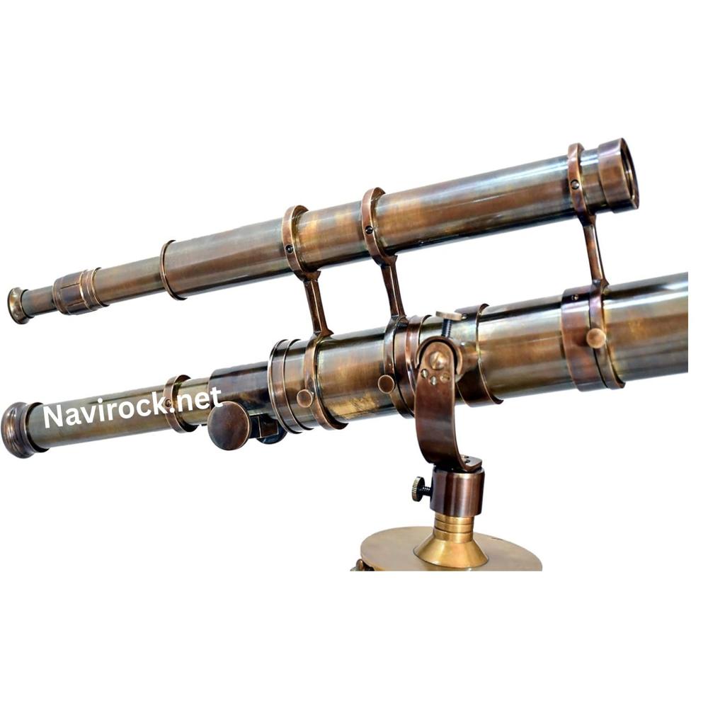 Handcrafted Brass Telescope with Tripod  Maritime Gift for Ocean & Navigation Enthusiasts High Magnification
