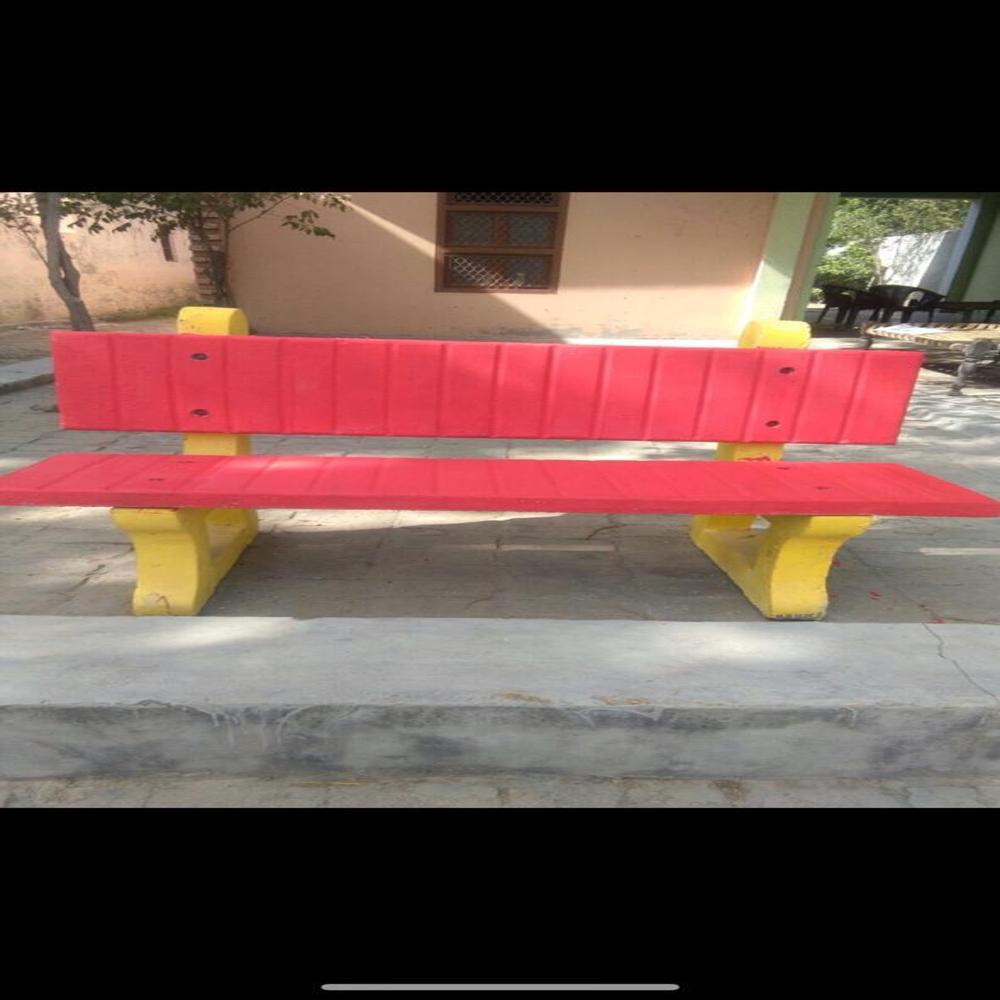 Garden Bench Mold - Color: Red