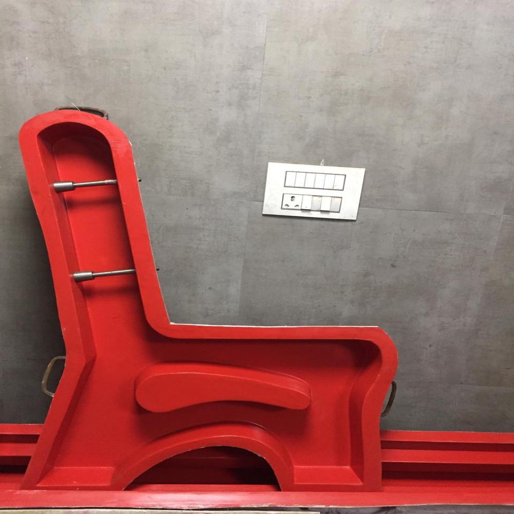 Garden Bench Mold - Color: Red