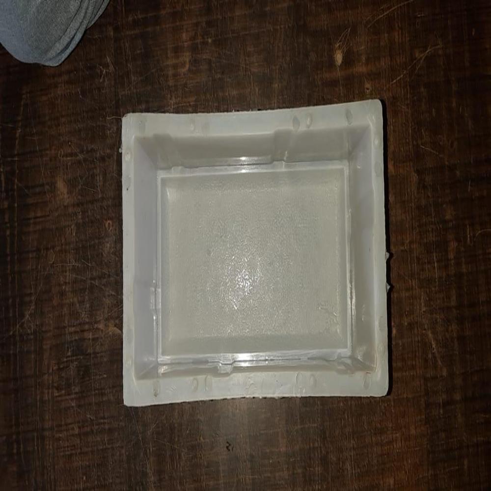 White Plastic Fan shaped paver block mould