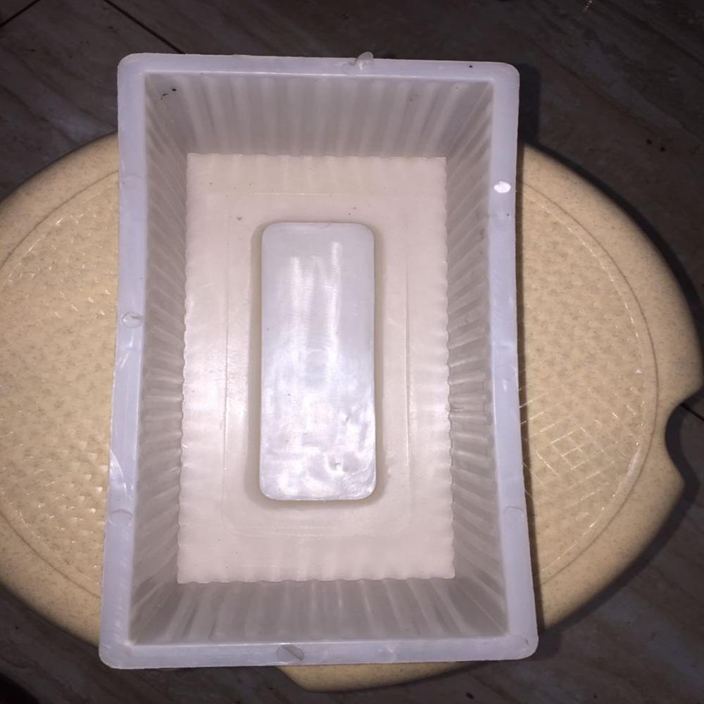 White Plastic Fan shaped paver block mould