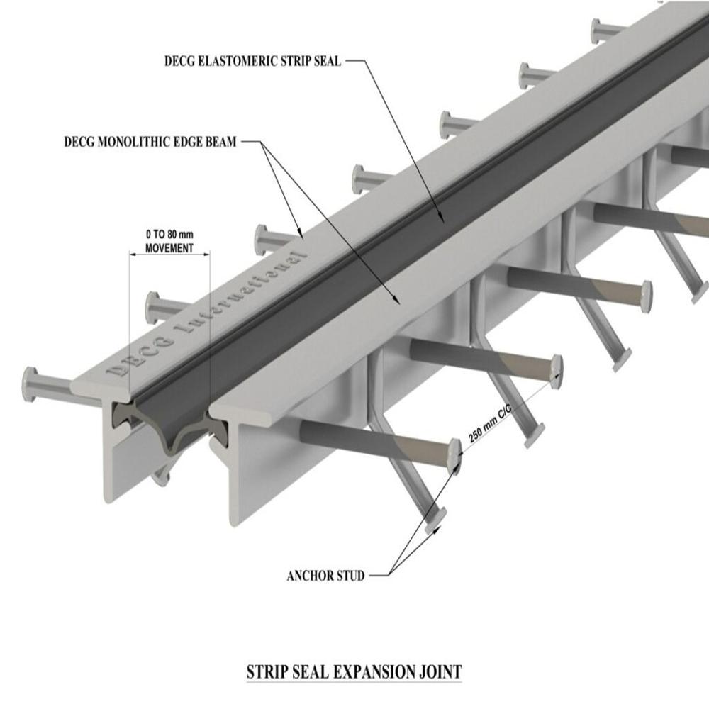 Strip Seal Expansion Joint - Color: Gray