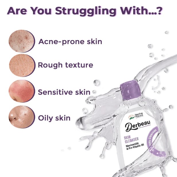Derbeau Skin Cleanser with Niacinamide & Pro-Vitamin B5