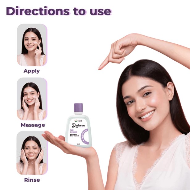 Derbeau Skin Cleanser with Niacinamide & Pro-Vitamin B5
