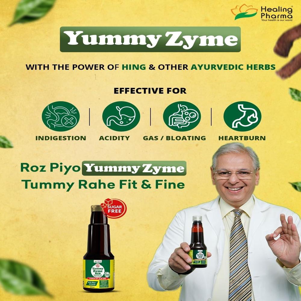  Yummy Zyme Digestive Enzyme Syrup (Sugar Free)