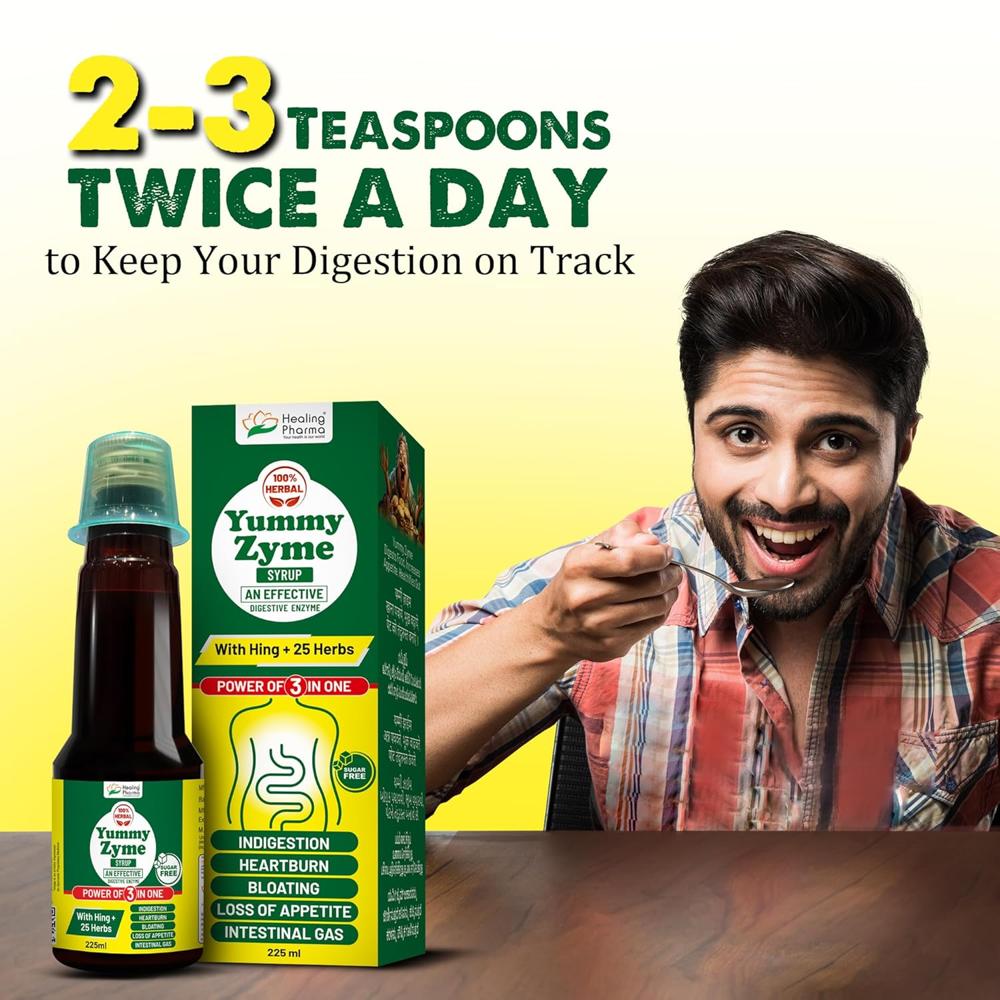  Yummy Zyme Digestive Enzyme Syrup (Sugar Free)