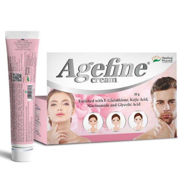 Agefine Skin Whitening Cream 20g(L Glutathione, Kojic Acid, Niacinamide)