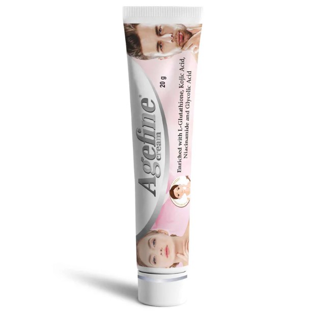 Agefine Skin Whitening Cream 20g(L Glutathione, Kojic Acid, Niacinamide)