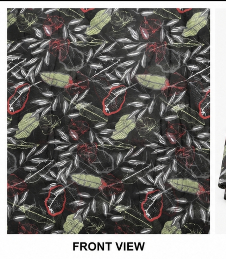 45 Inch Printed Chiffon Fabric