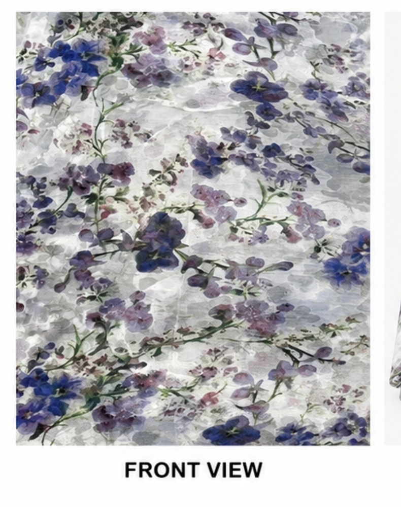 48 Inch Printed Chiffon Fabric