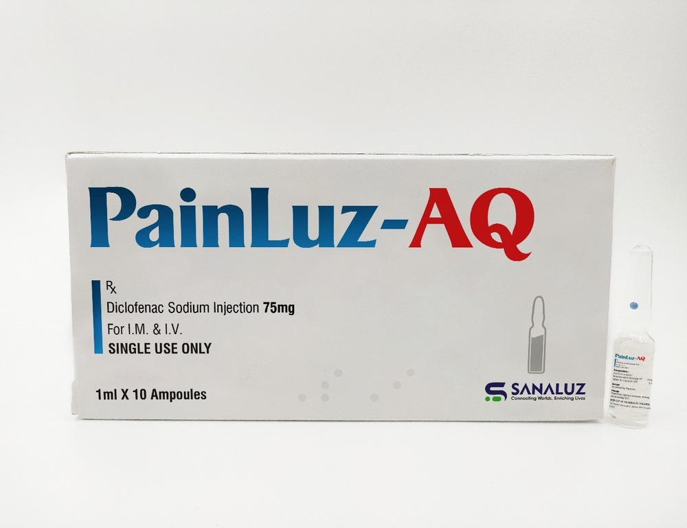 PainLuz AQ - Diclofenac 75mg Injection - 1ml x 10Amp