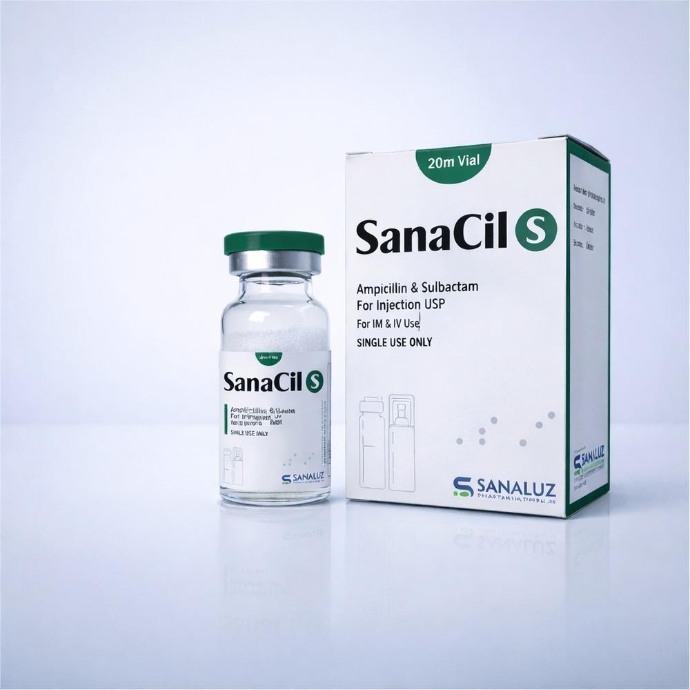 Sanacil S 1 5gm - Ampicillin Salbactum 1 5gm Injection