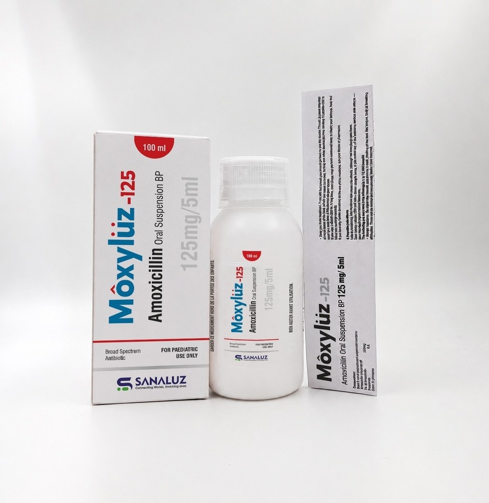 MoxyLuz 125 - Amoxicillin 125mg Oral Suspension 100ml