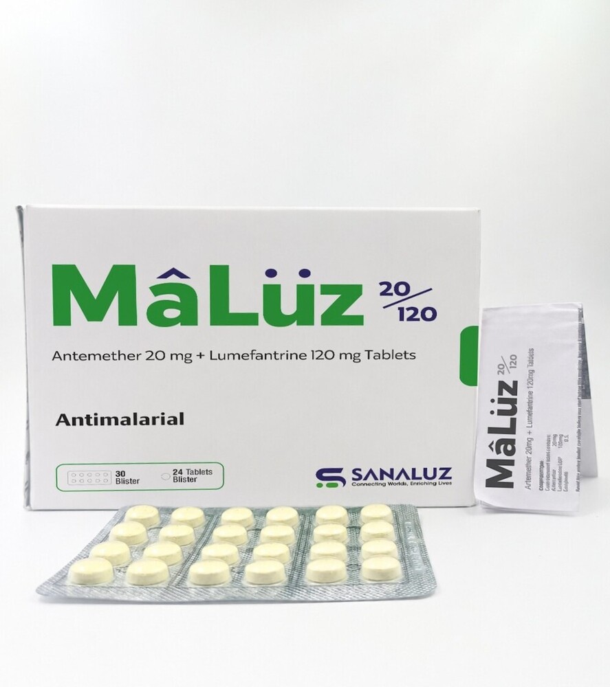MaLuz 20 120 - Artemether Lumefantrine 20 120 Tablet