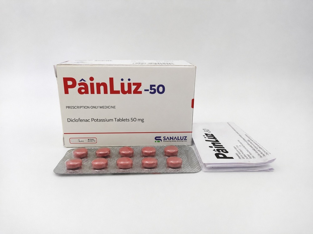 PainLuz 50 - Diclofenac Potassium 50mg Tablet 10x10