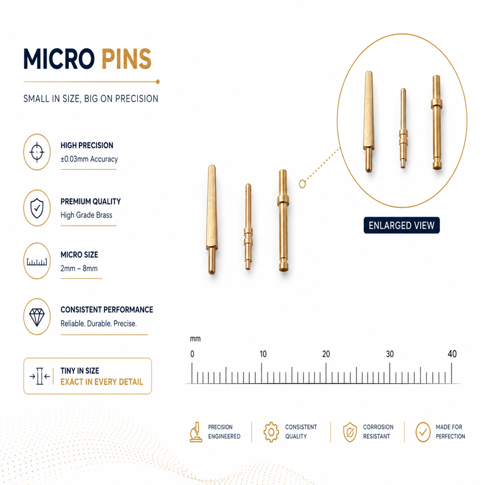 Precision Brass Micro Pins