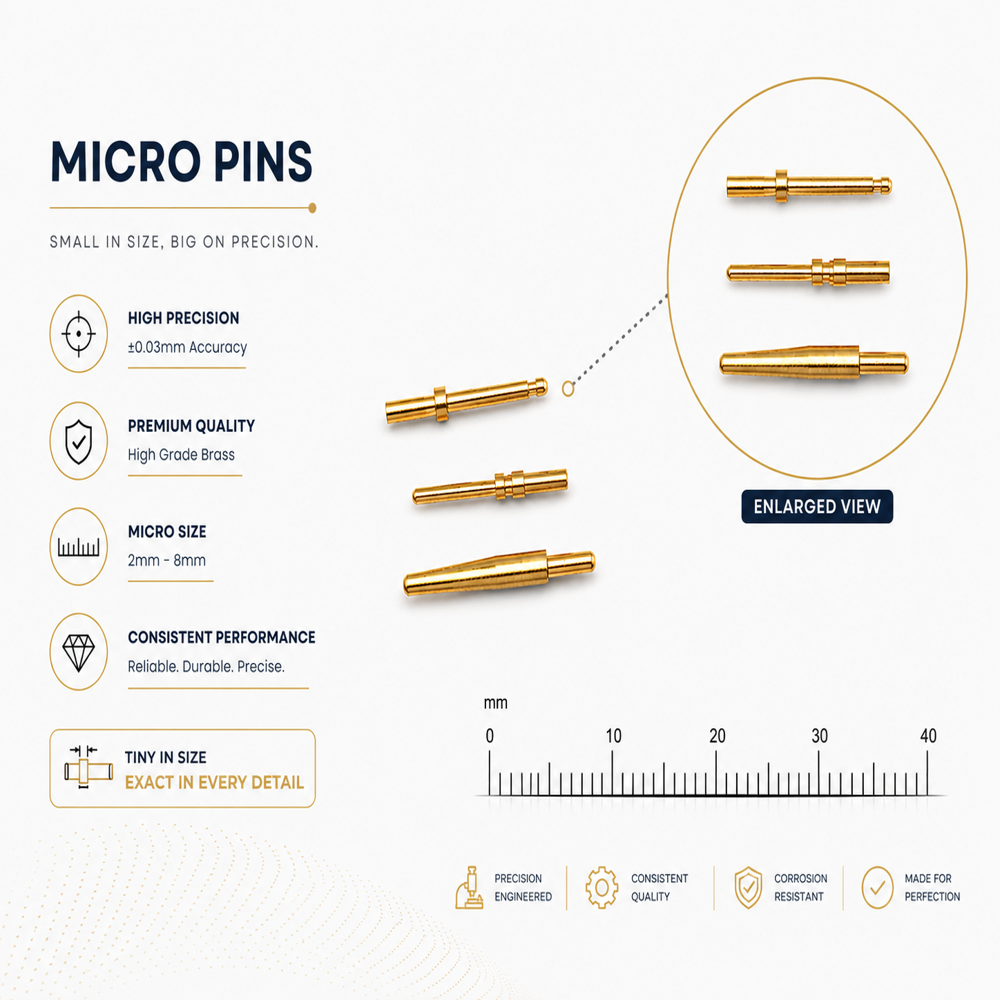 Precision Brass Micro Pins