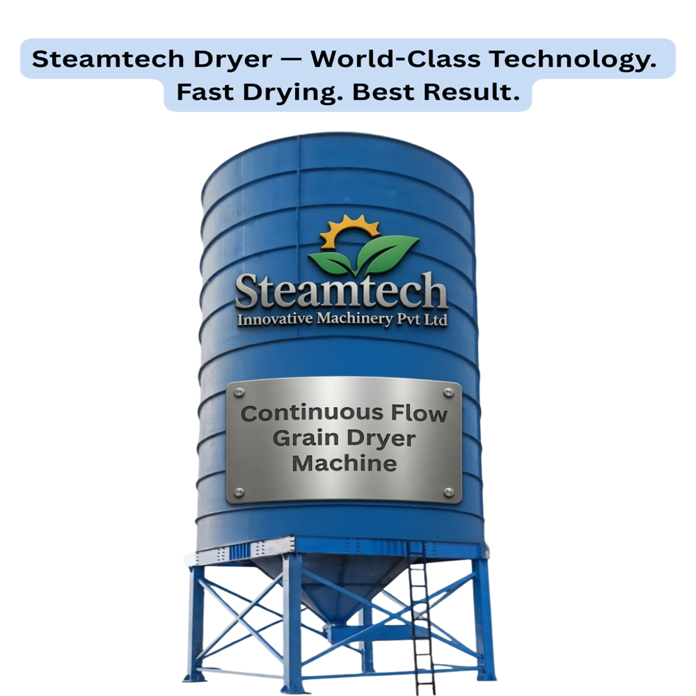 Continuous Flow Grain Dryer Machine